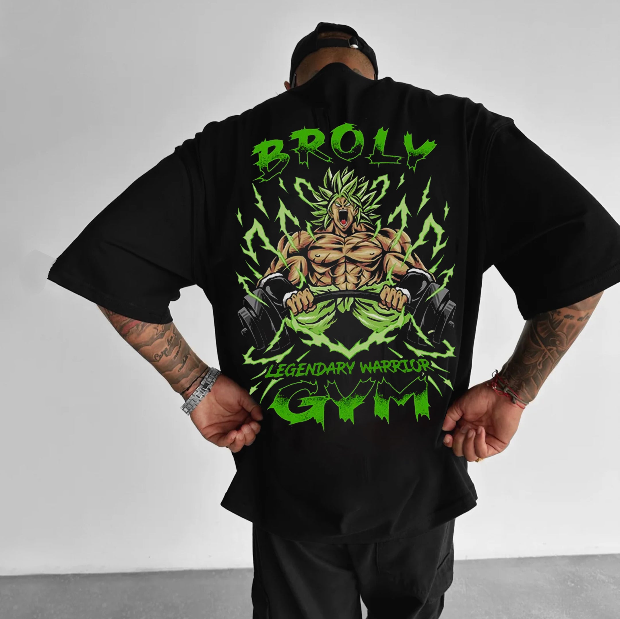 Unisex Oversized Broly Anime Print T-shirt