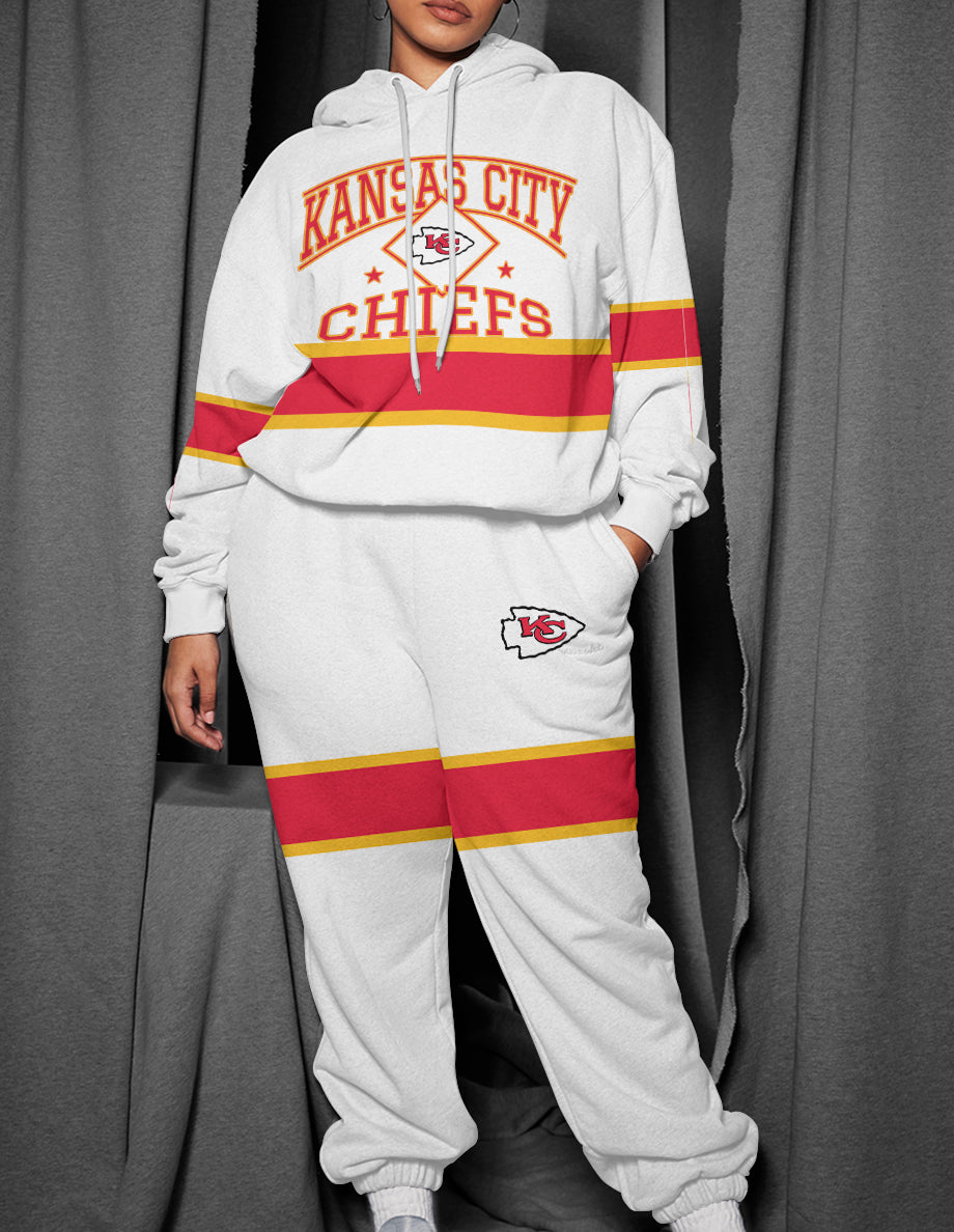 Kansas City Chiefs 3D Printed Pullover Hoodie And Sweatpant 2pcs Tracksuits