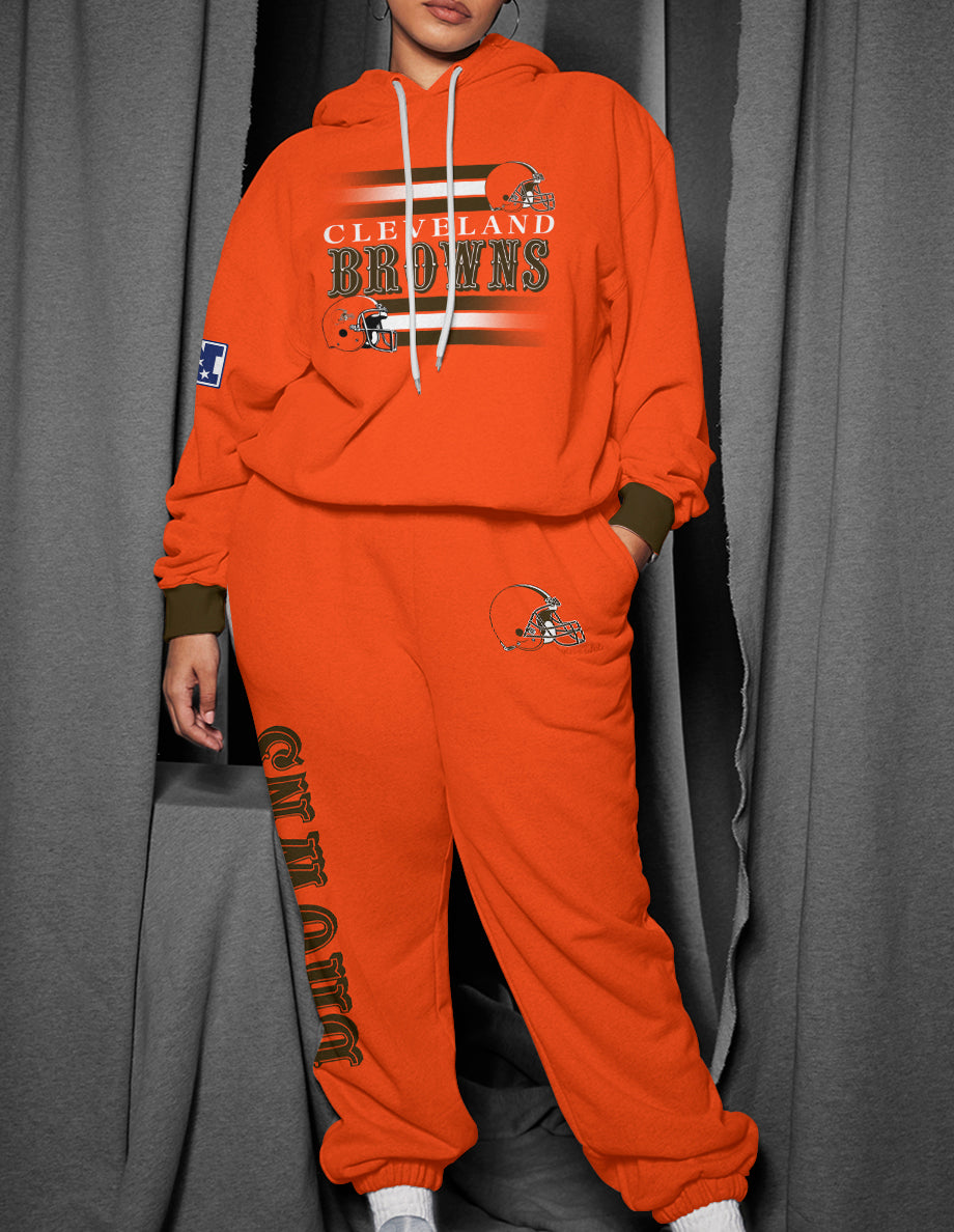 Cleveland Browns 3D Printed Pullover Hoodie And Sweatpant 2pcs Tracksuits