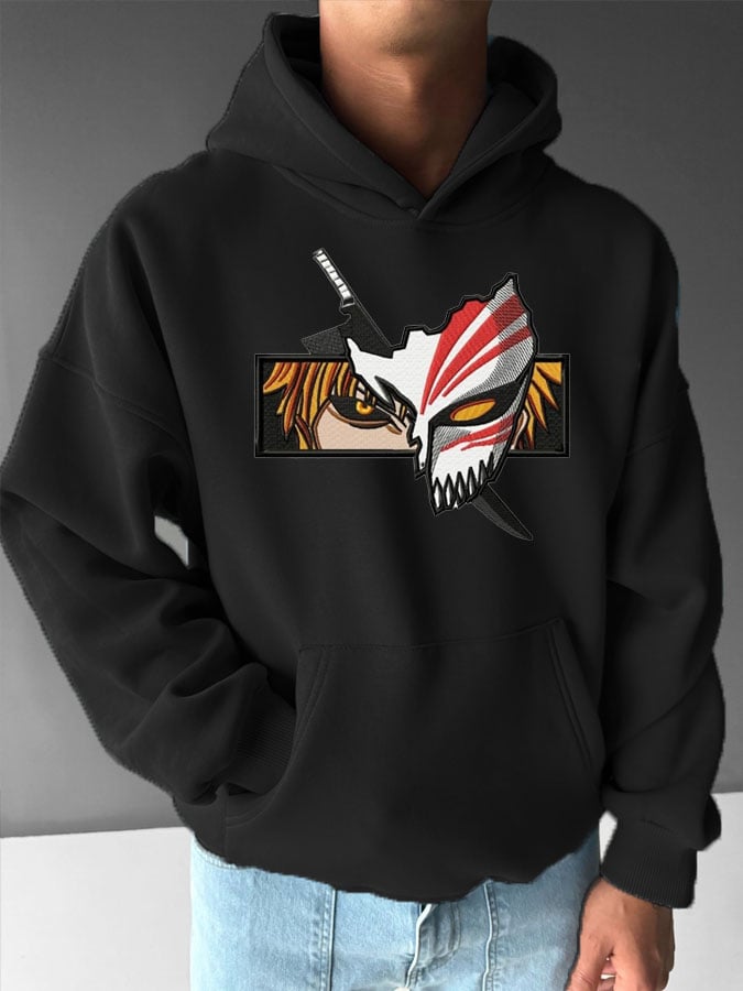 Men's Stylish Comic Print Hoodie