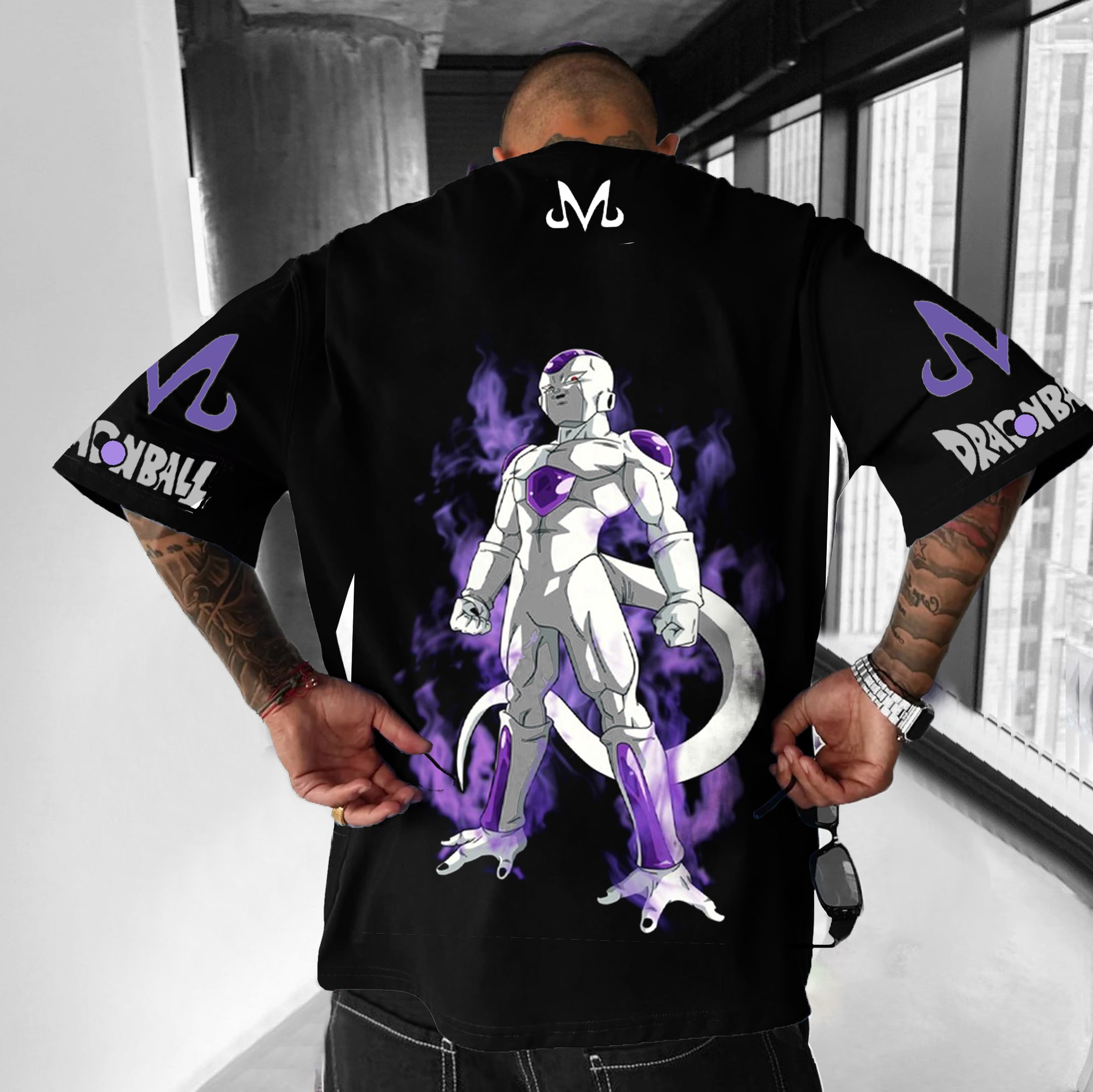 Unisex Oversized DB Anime Frieza Printed T-shirt