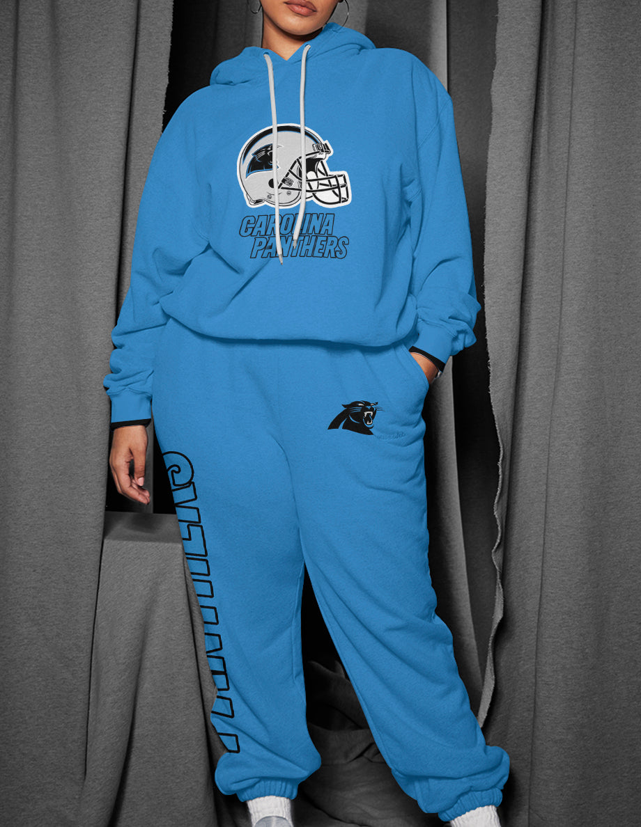 Carolina Panthers 3D Printed Pullover Hoodie And Sweatpant 2pcs Tracksuits