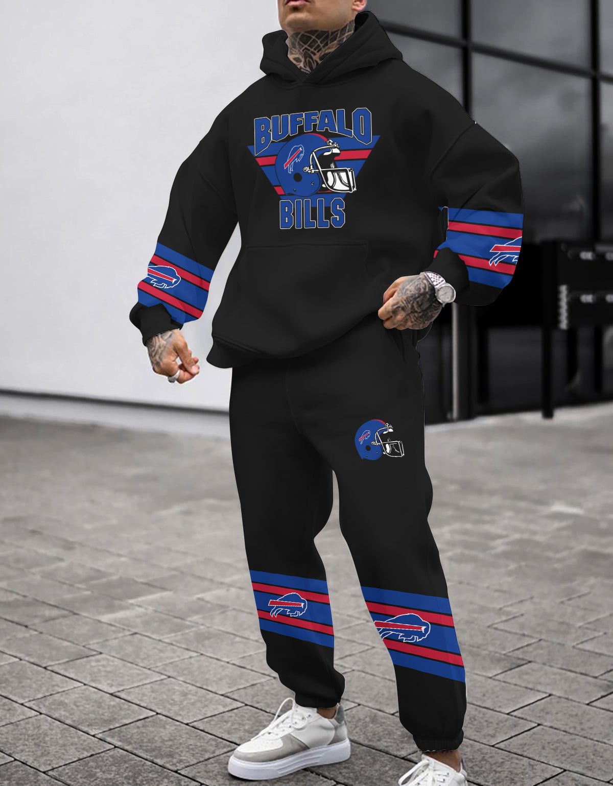 Buffalo Bills 3D Printed Pullover Hoodie And Sweatpant 2pcs Tracksuits