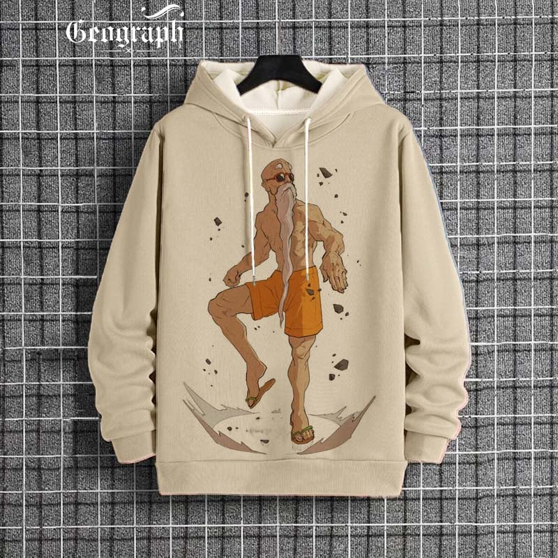 Men's Fashion Printed Casual Hoodie