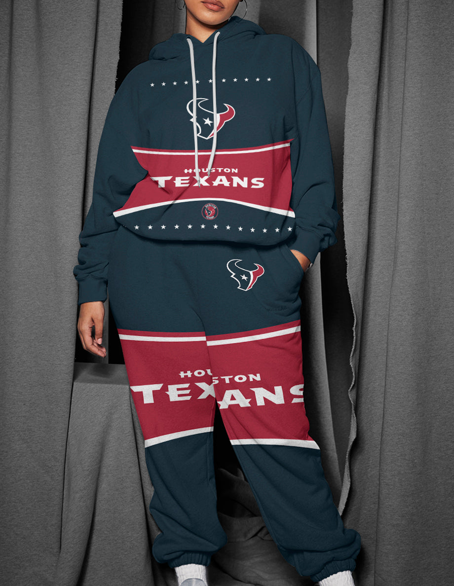 Houston Texans 3D Printed Pullover Hoodie And Sweatpant 2pcs Tracksuits