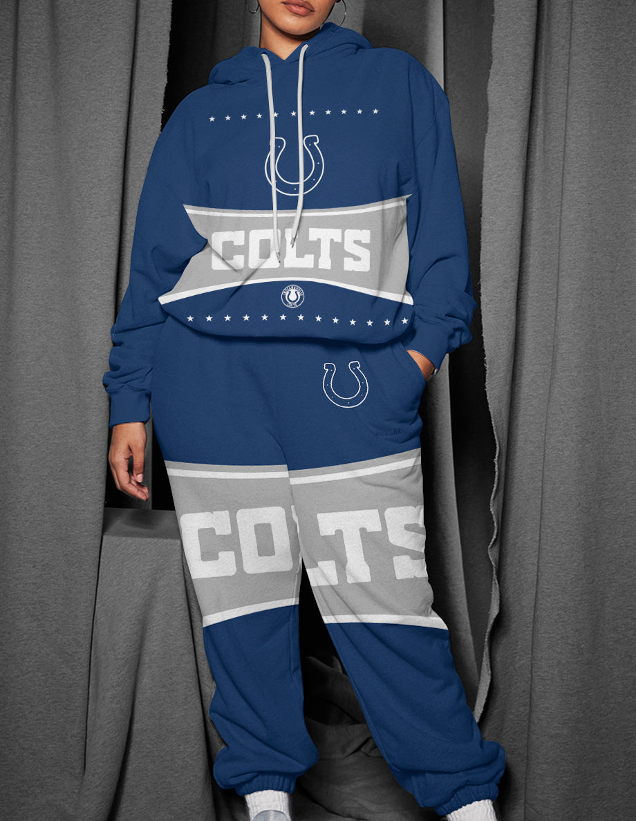 Indianapolis Colts 3D Printed Pullover Hoodie And Sweatpant 2pcs Tracksuits