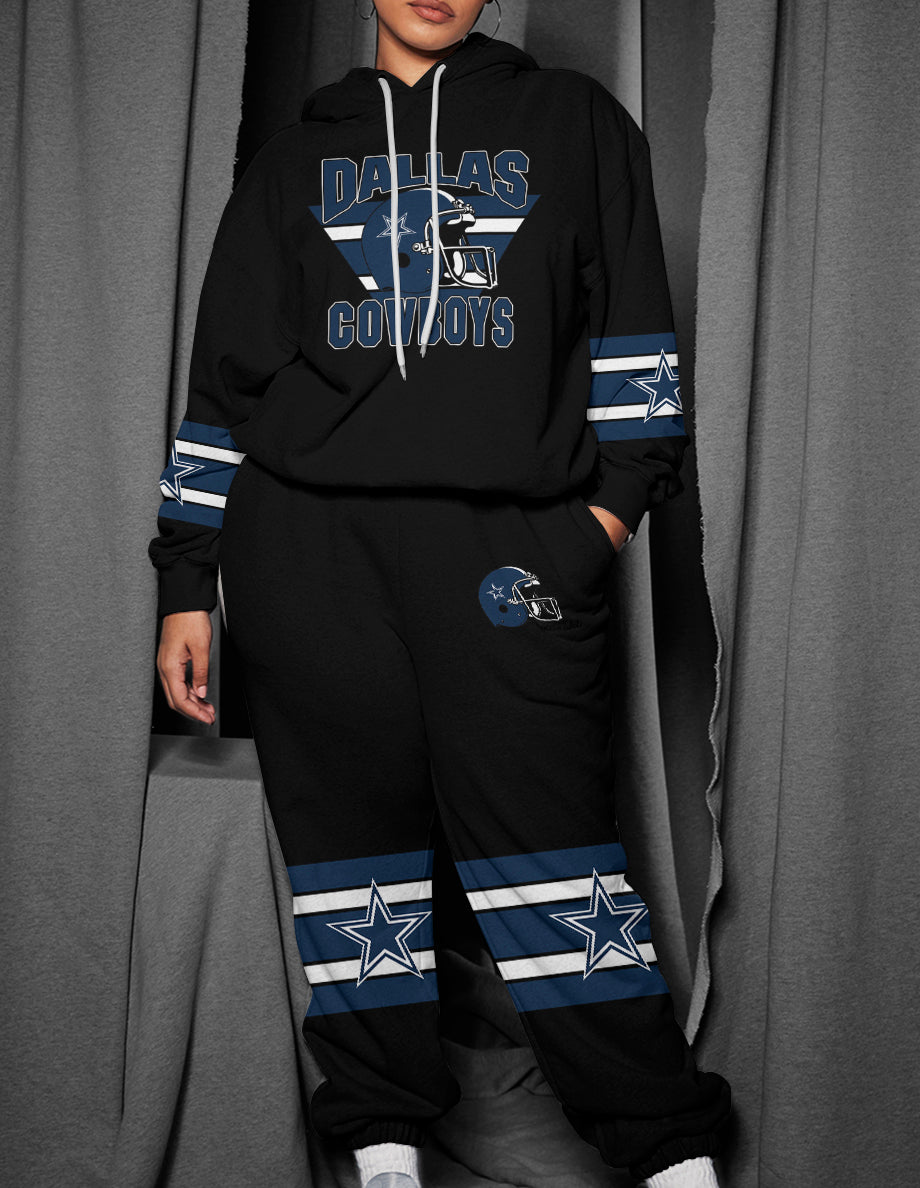 Dallas Cowboys 3D Printed Pullover Hoodie And Sweatpant 2pcs Tracksuits