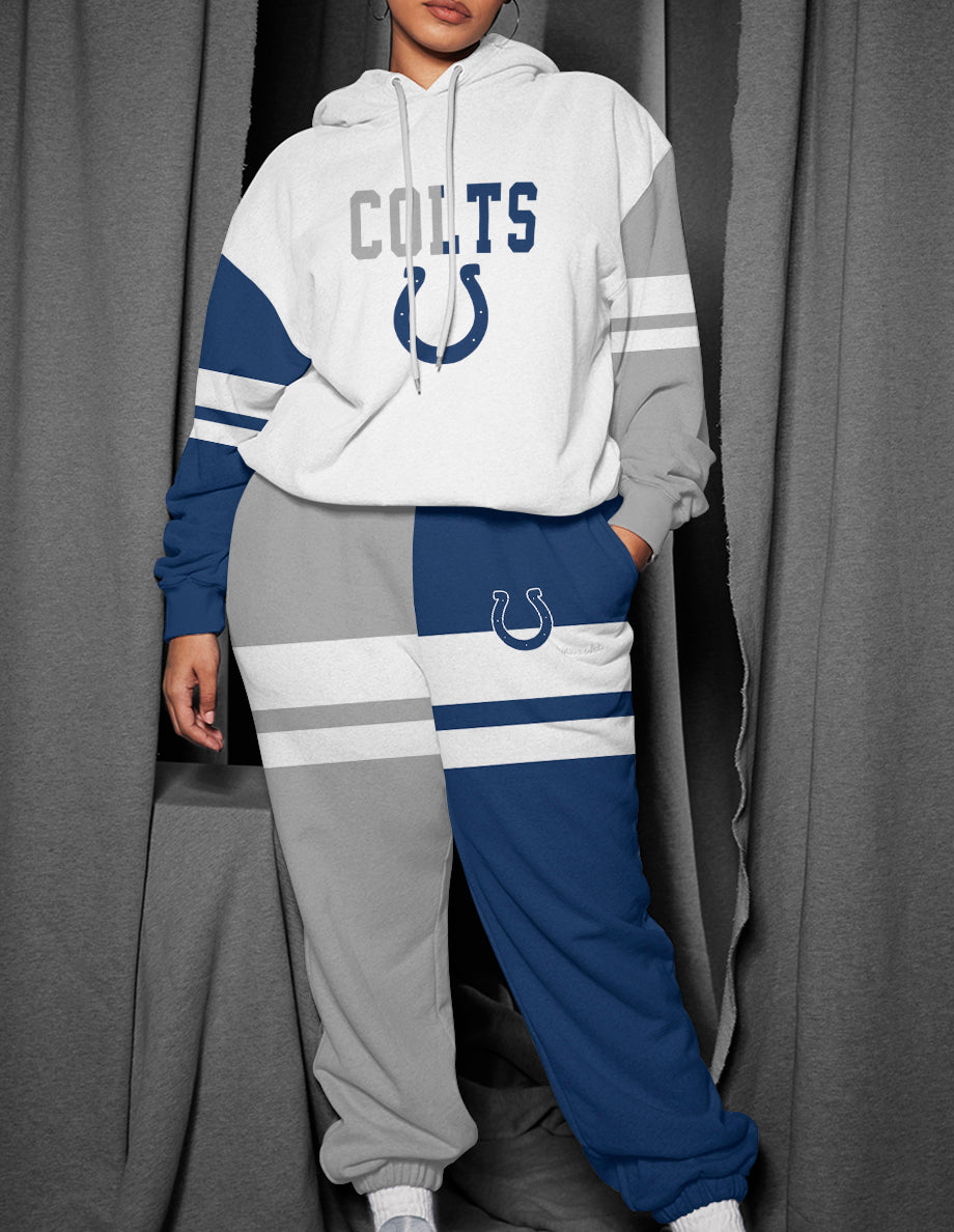 Indianapolis Colts 3D Printed Pullover Hoodie And Sweatpant 2pcs Tracksuits