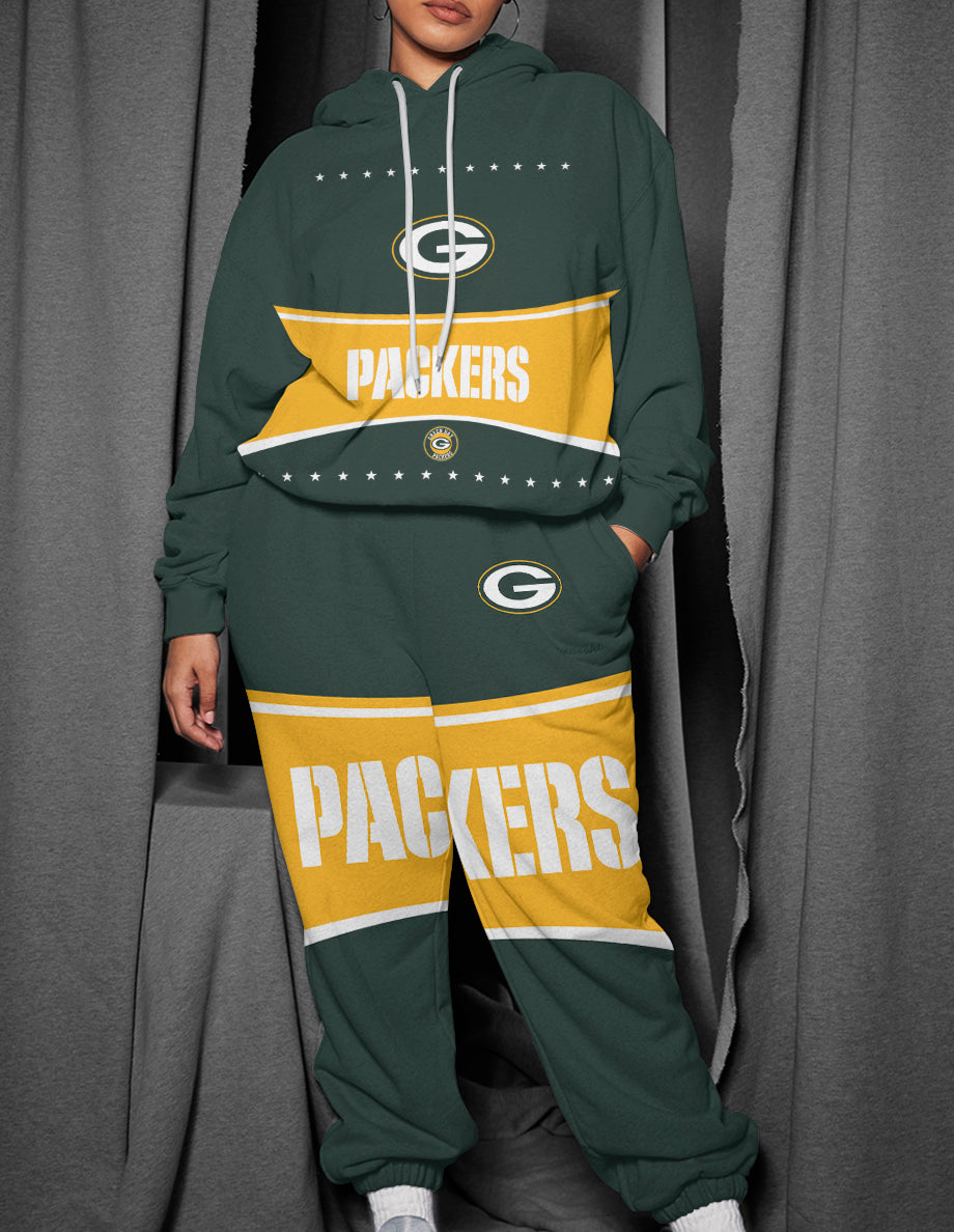 Green Bay Packers 3D Printed Pullover Hoodie And Sweatpant 2pcs Tracksuits