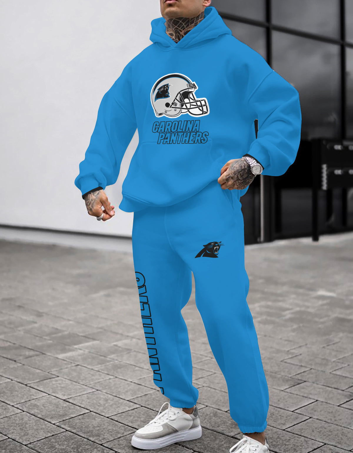 Carolina Panthers 3D Printed Pullover Hoodie And Sweatpant 2pcs Tracksuits