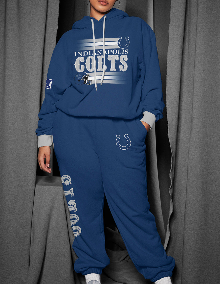 Indianapolis Colts 3D Printed Pullover Hoodie And Sweatpant 2pcs Tracksuits