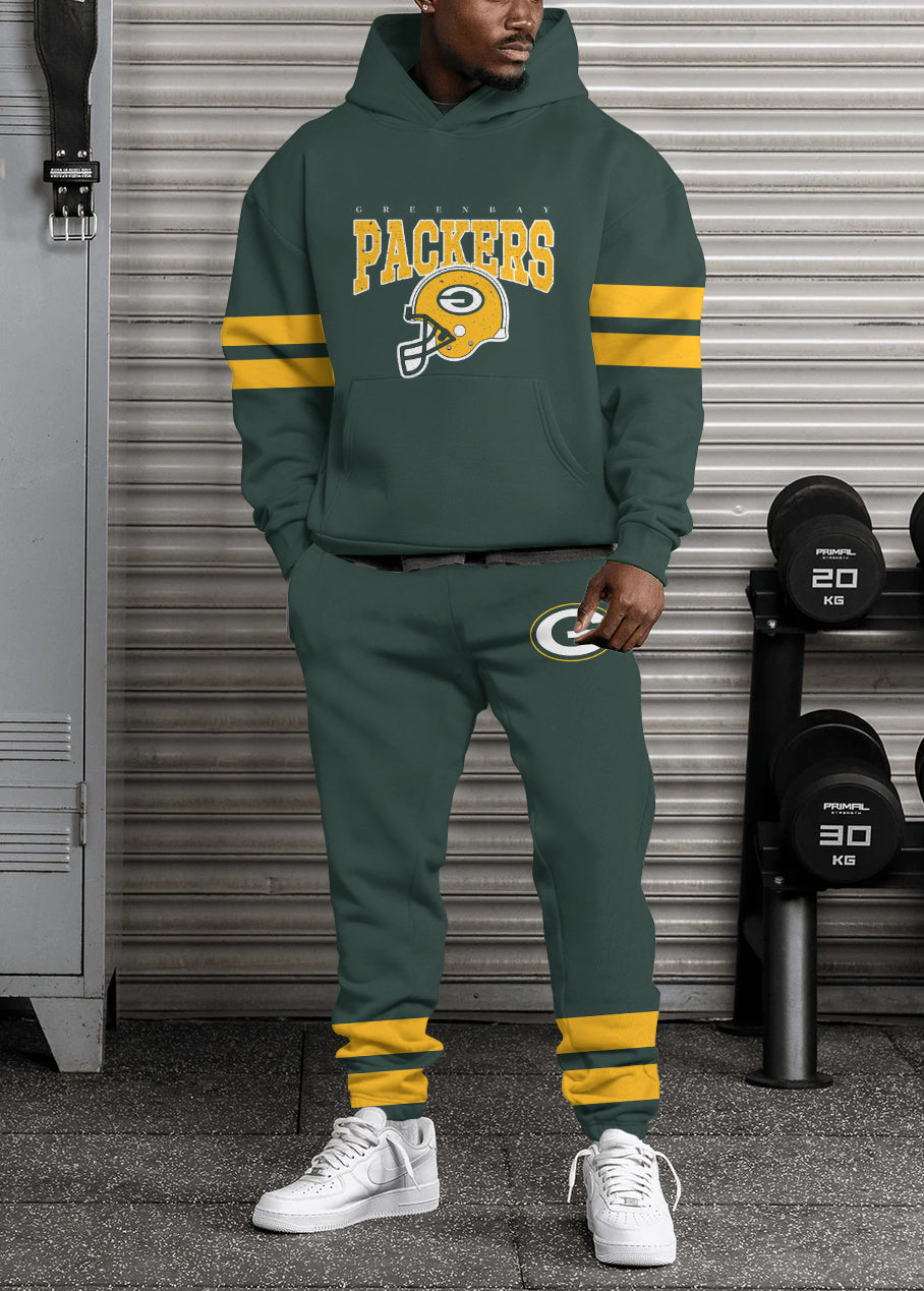 Green Bay Packers 3D Printed Pullover Hoodie And Sweatpant 2pcs Tracksuits