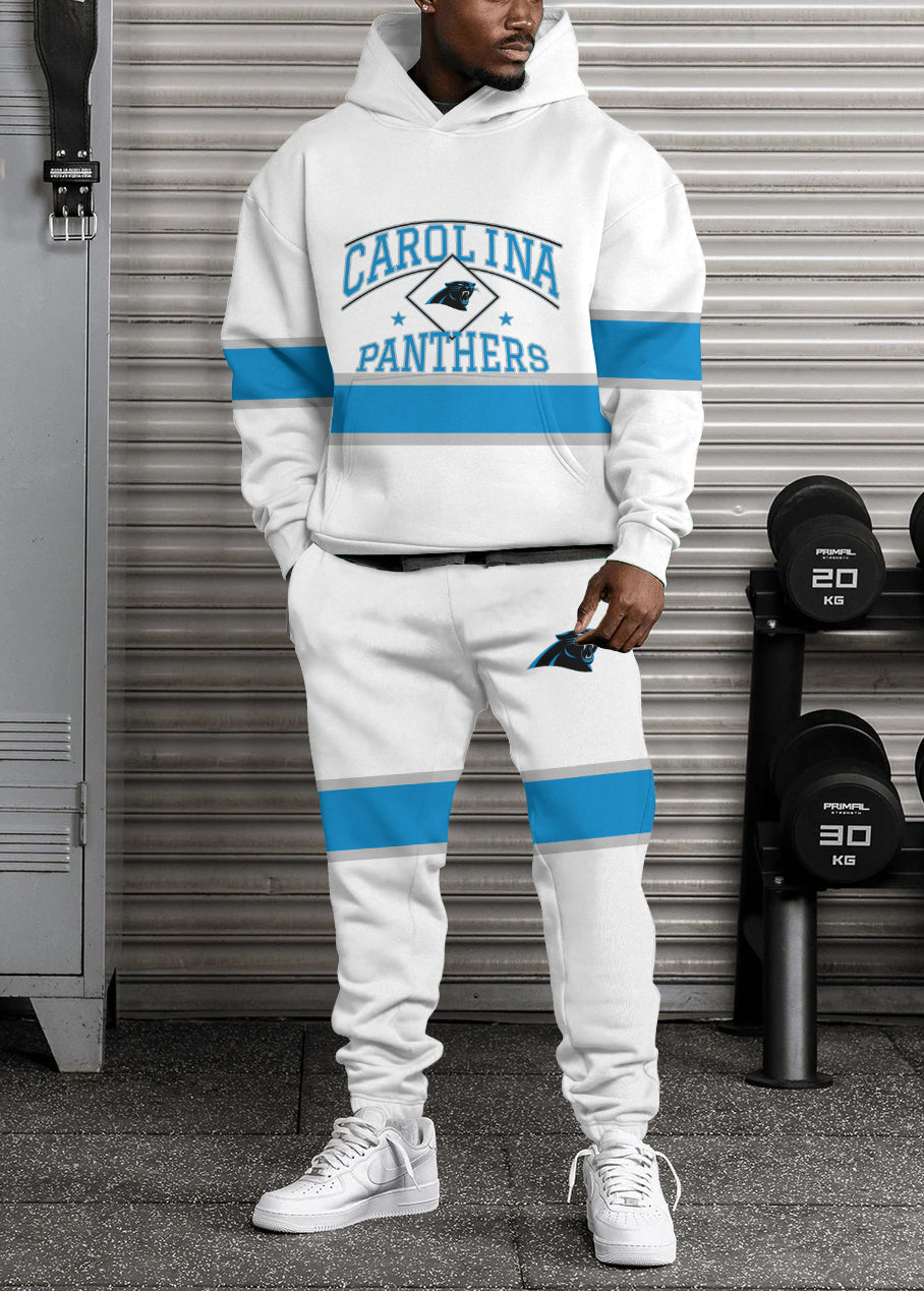 Carolina Panthers 3D Printed Pullover Hoodie And Sweatpant 2pcs Tracksuits
