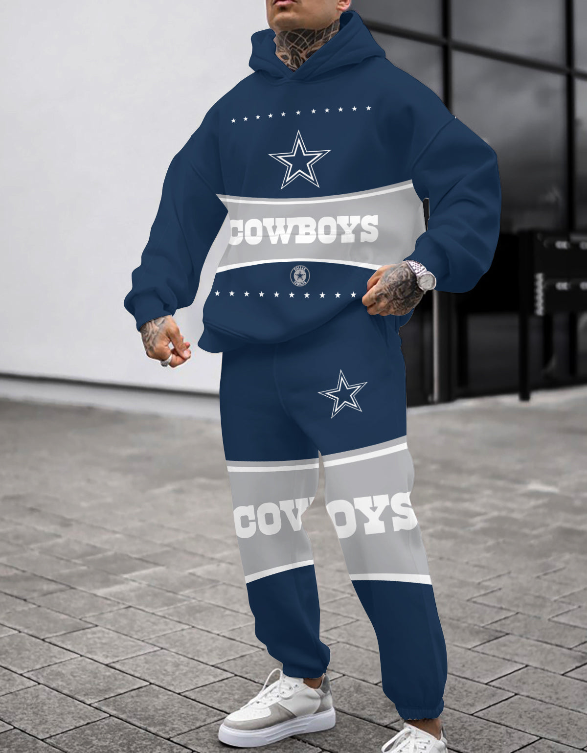 Dallas Cowboys 3D Printed Pullover Hoodie And Sweatpant 2pcs Tracksuits