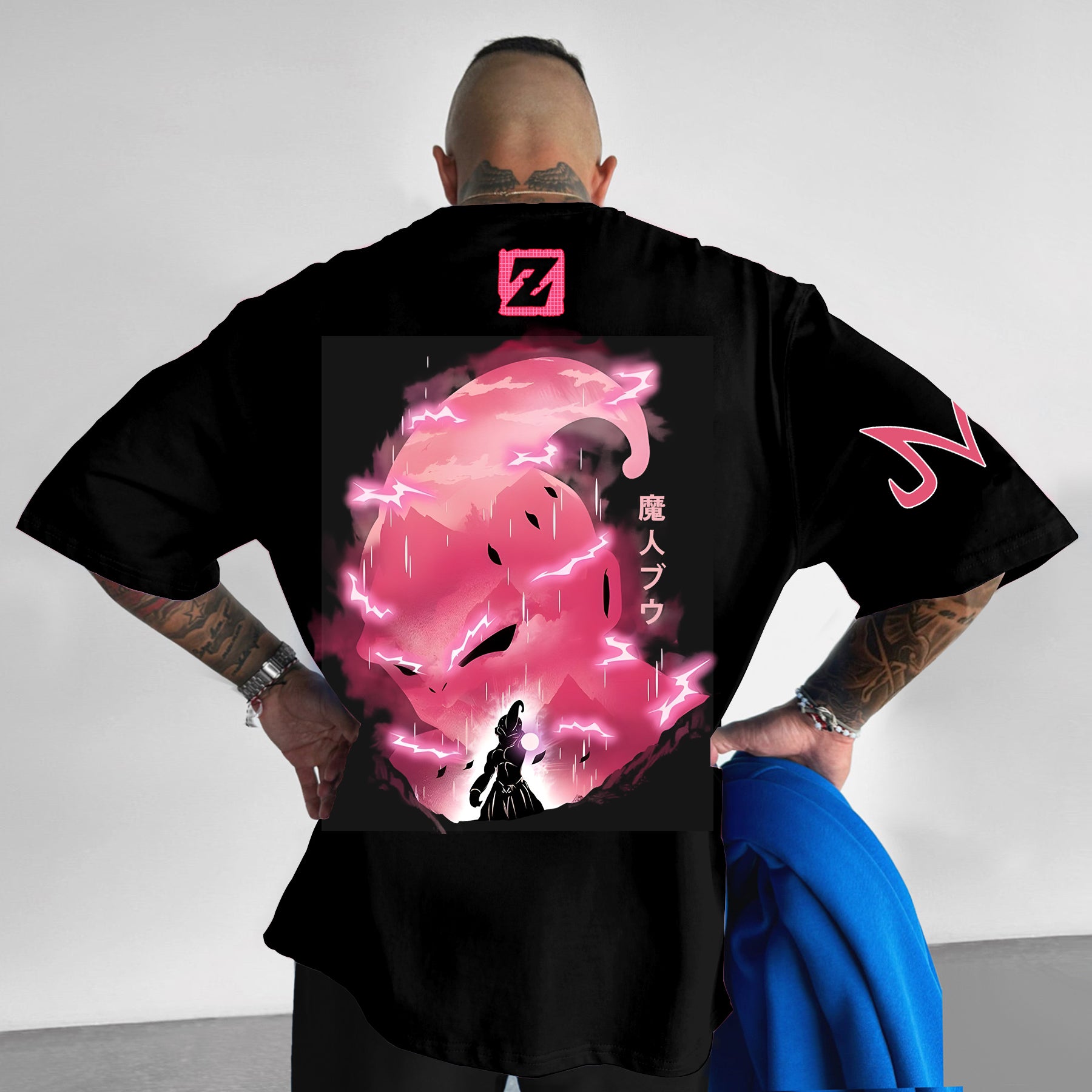 Unisex Oversized DBZ Buu Anime Print T-shirt