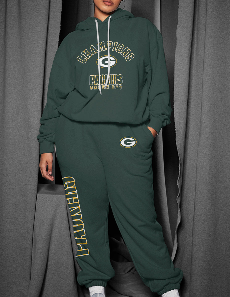 Green Bay Packers 3D Printed Pullover Hoodie And Sweatpant 2pcs Tracksuits