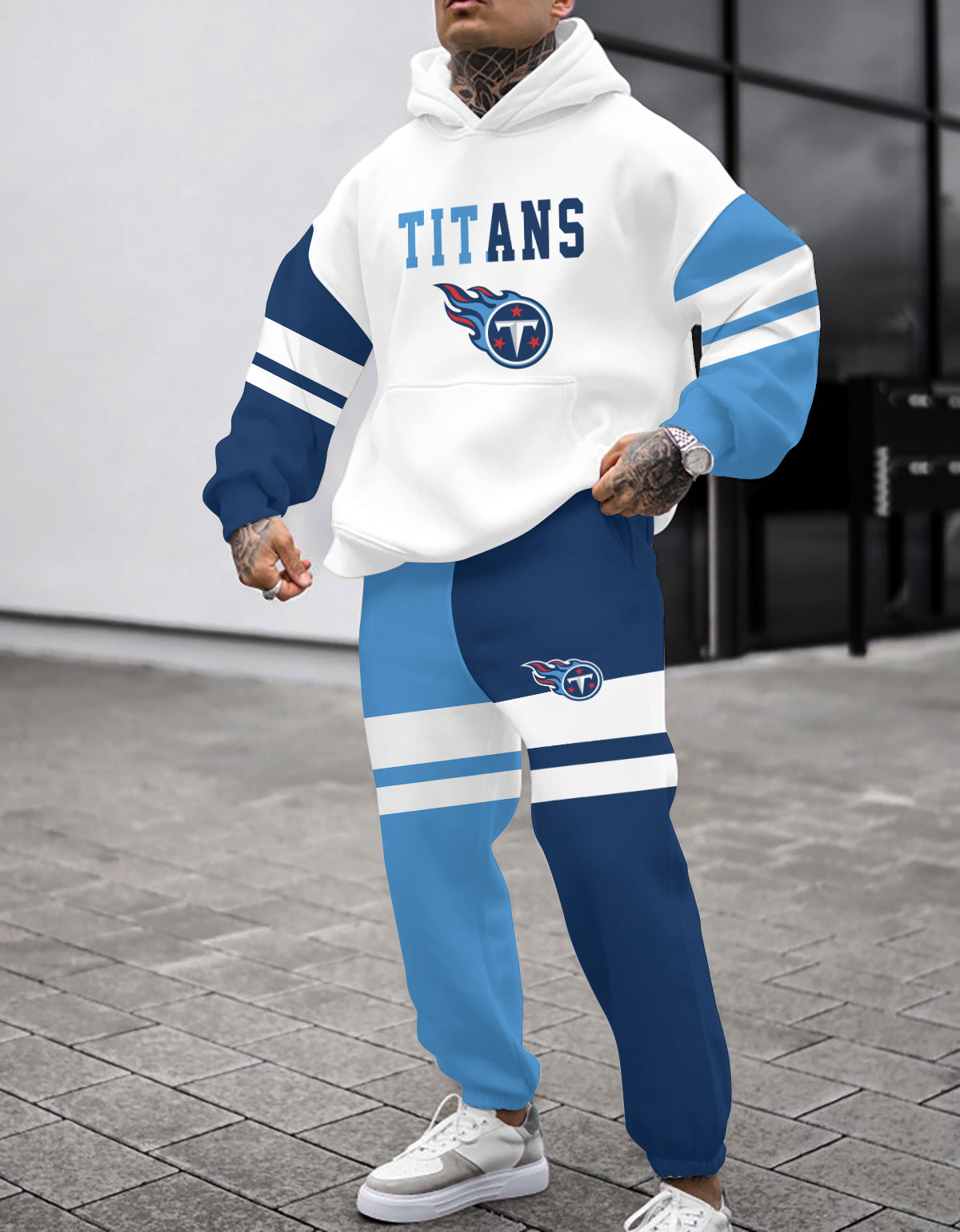 Tennessee Titans 3D Printed Pullover Hoodie And Sweatpant 2pcs Tracksuits