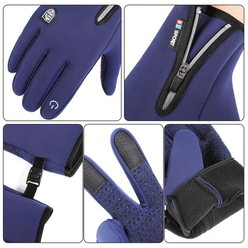 Anithread Rechargeable Heated Electric touchscreen Gloves