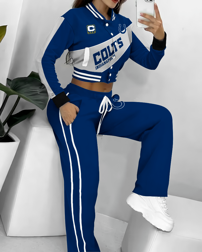 Indianapolis Colts  3D Printed Varsity Jacket Set