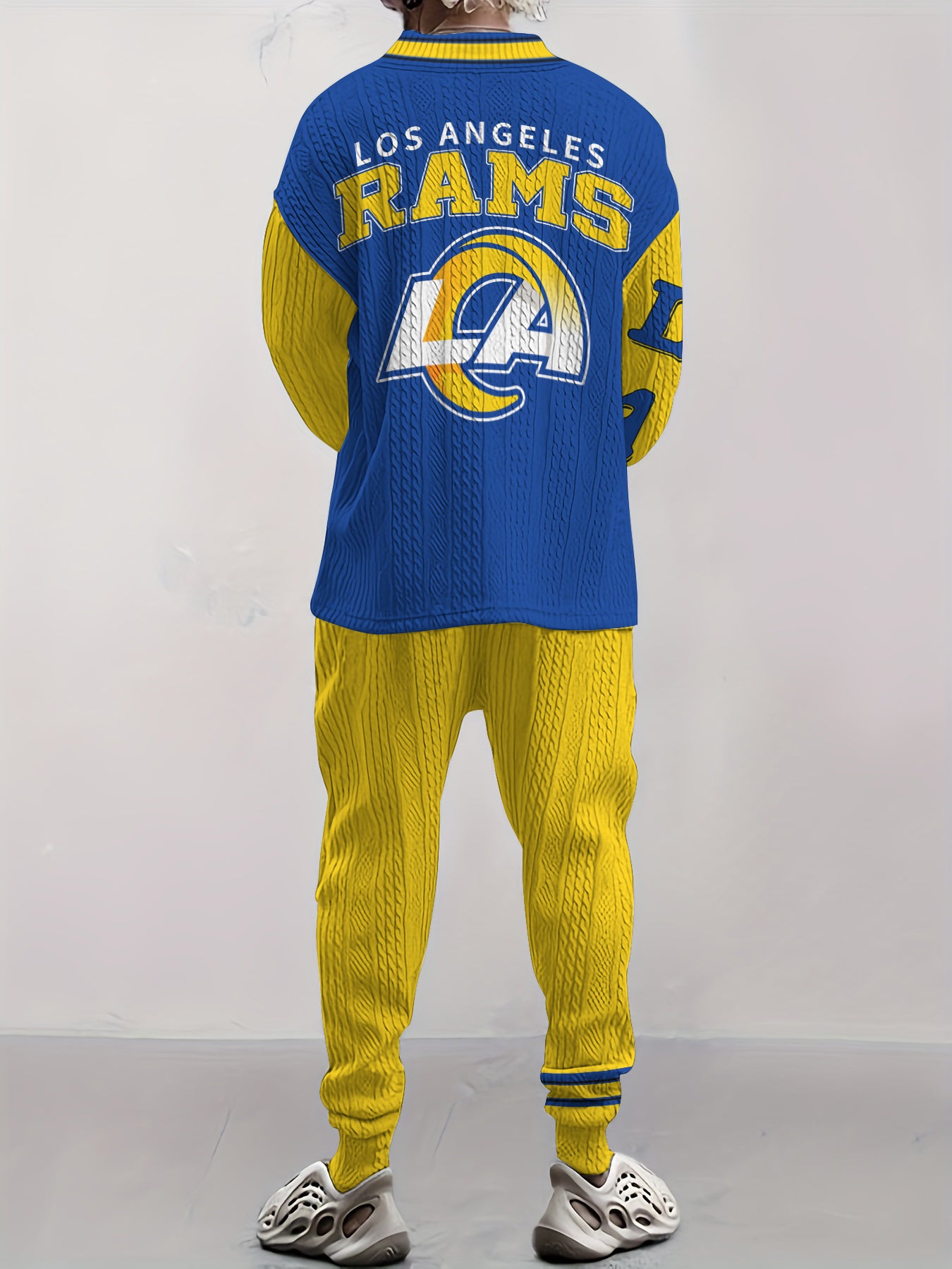 Los Angeles Rams Classic All-Season Long Sleeve V-Neck Pullover Sweater