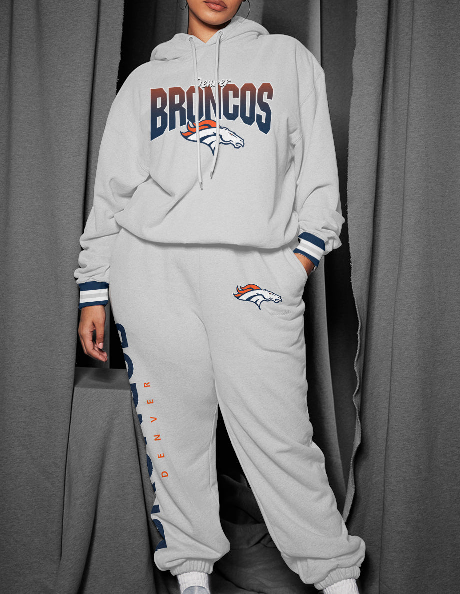Denver Broncos 3D Printed Pullover Hoodie And Sweatpant 2pcs Tracksuits