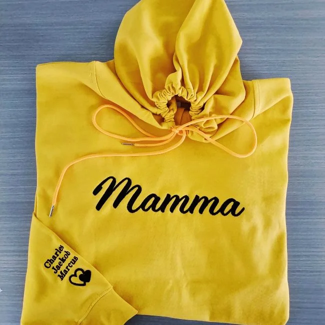 Custom Embroidered Mama Sweatshirt with Names