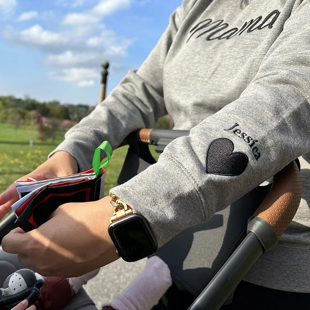 Custom Embroidered Mama Sweatshirt with Names