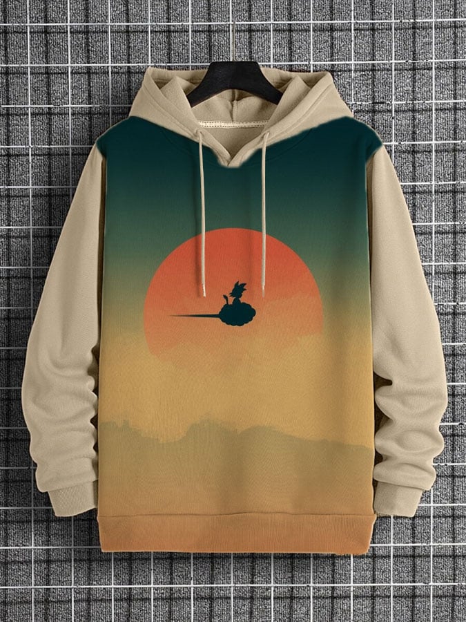 Men's Fashion Printed Casual Hoodie