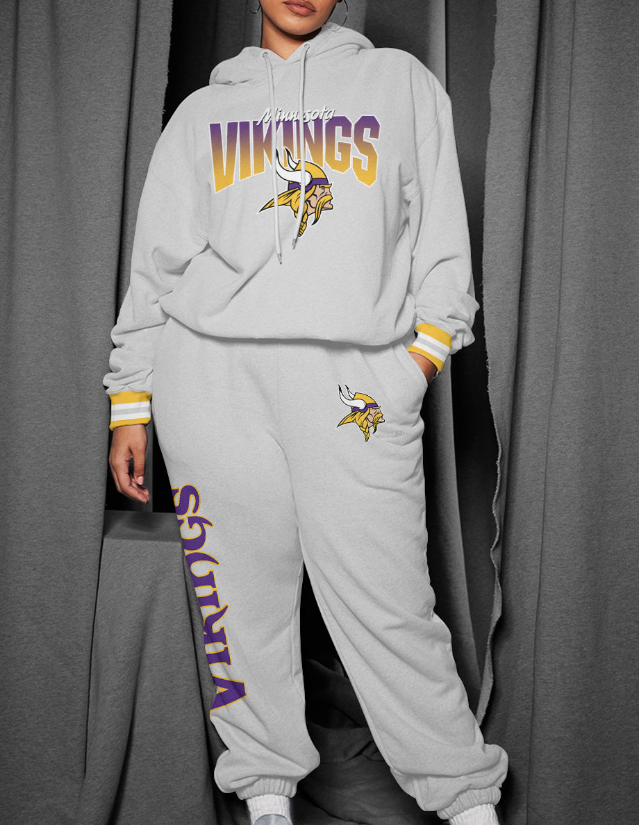 Minnesota Vikings 3D Printed Pullover Hoodie And Sweatpant 2pcs Tracksuits