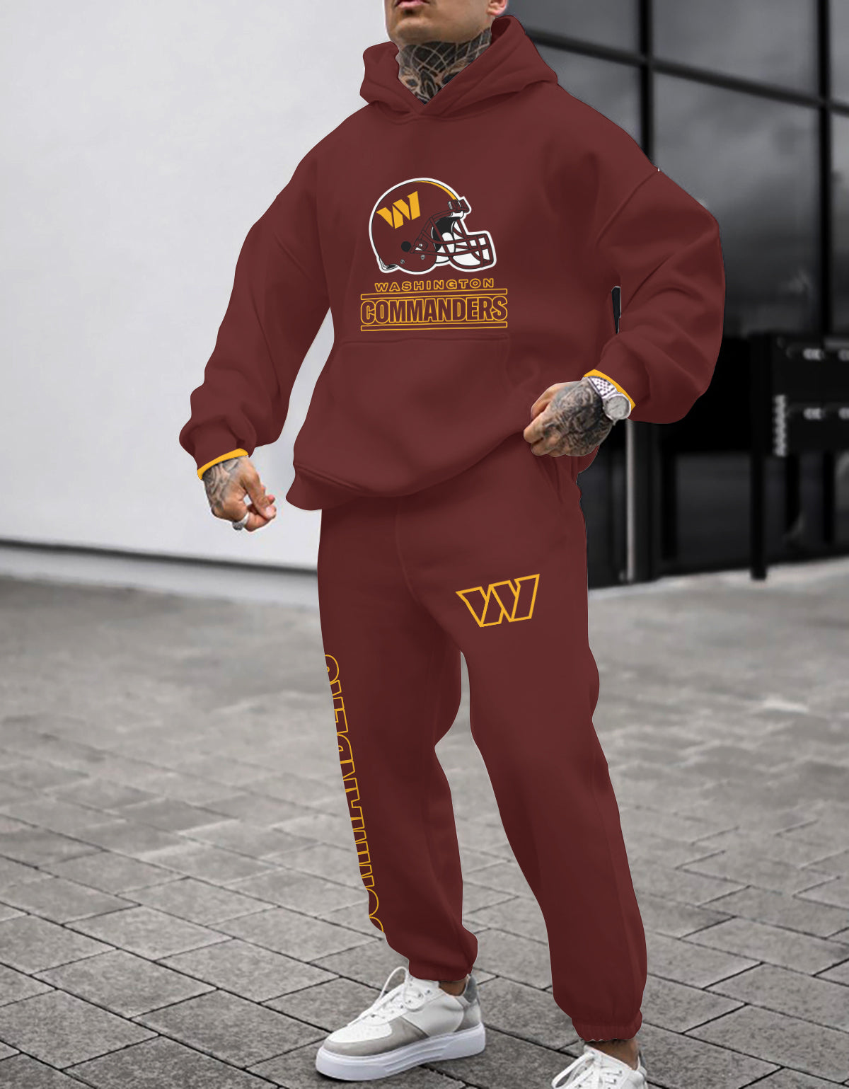 Washington Commanders 3D Printed Pullover Hoodie And Sweatpant 2pcs Tracksuits