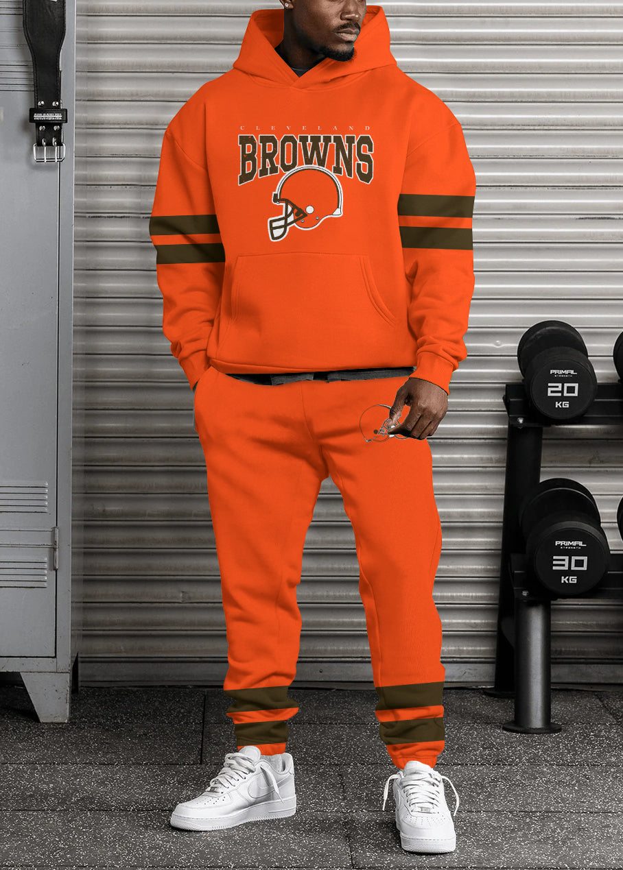 Cleveland Browns 3D Printed Pullover Hoodie And Sweatpant 2pcs Tracksuits