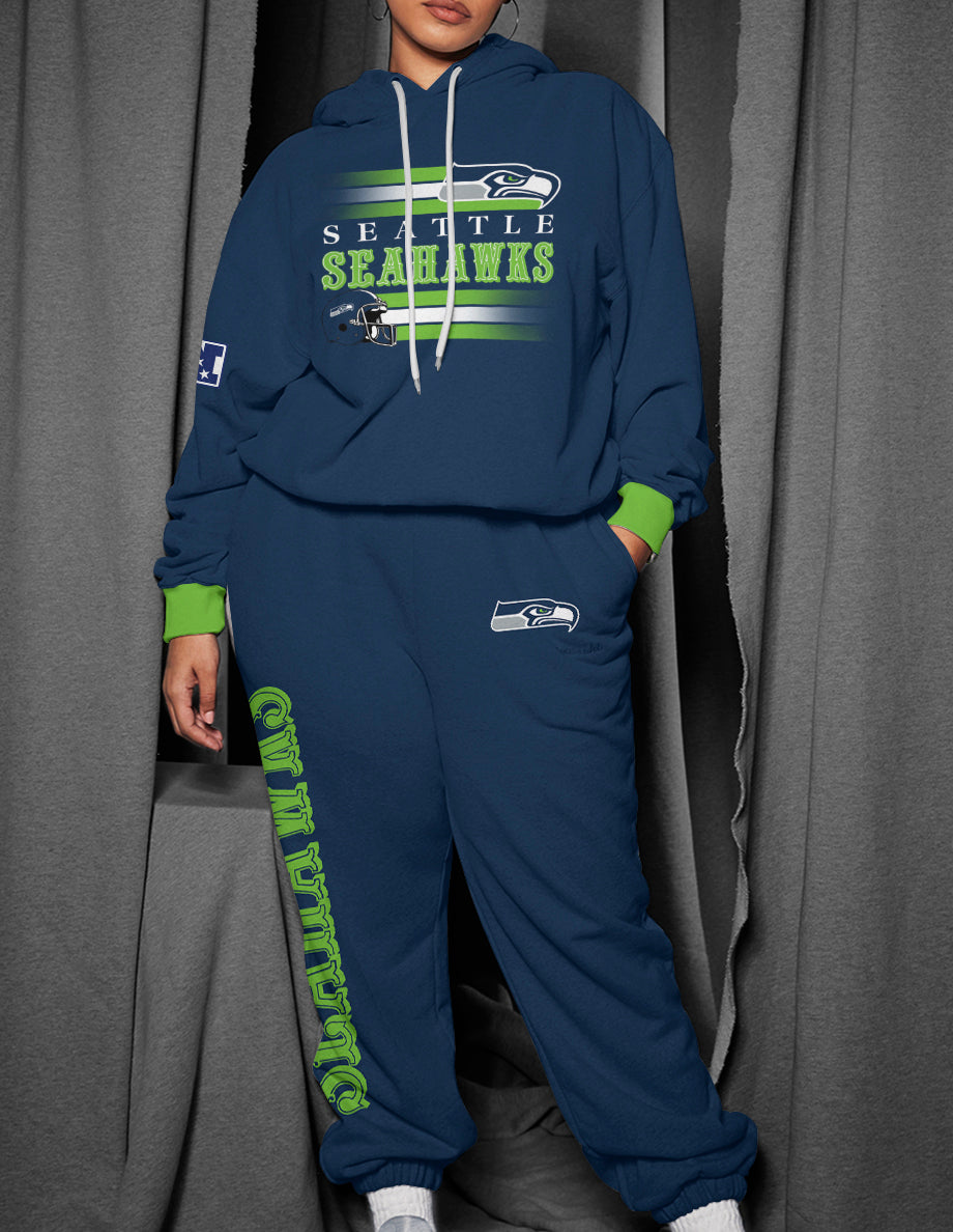 Seattle Seahawks 3D Printed Pullover Hoodie And Sweatpant 2pcs Tracksuits