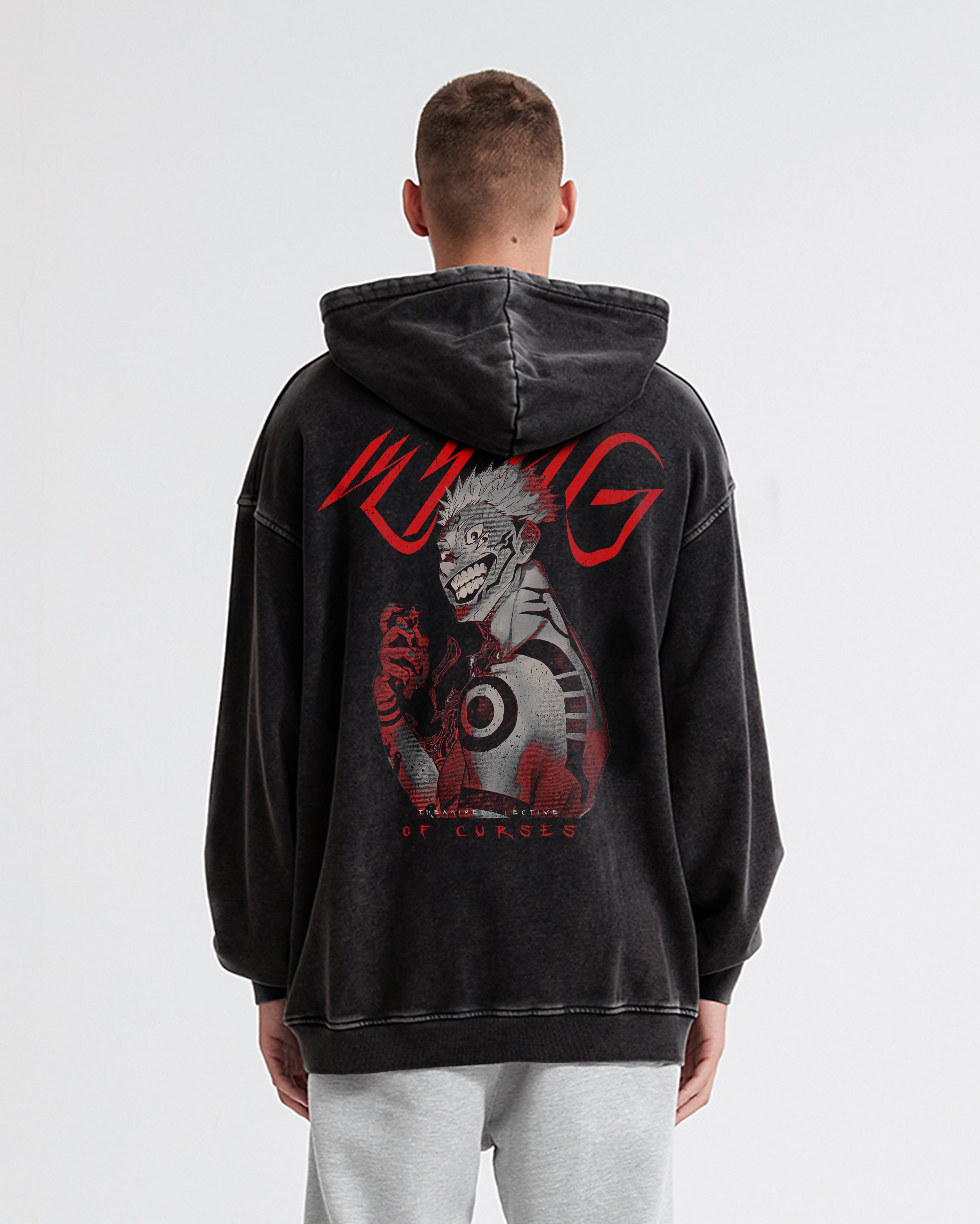 Sukuna Vintage Hoodie | Jujutsu Kaisen