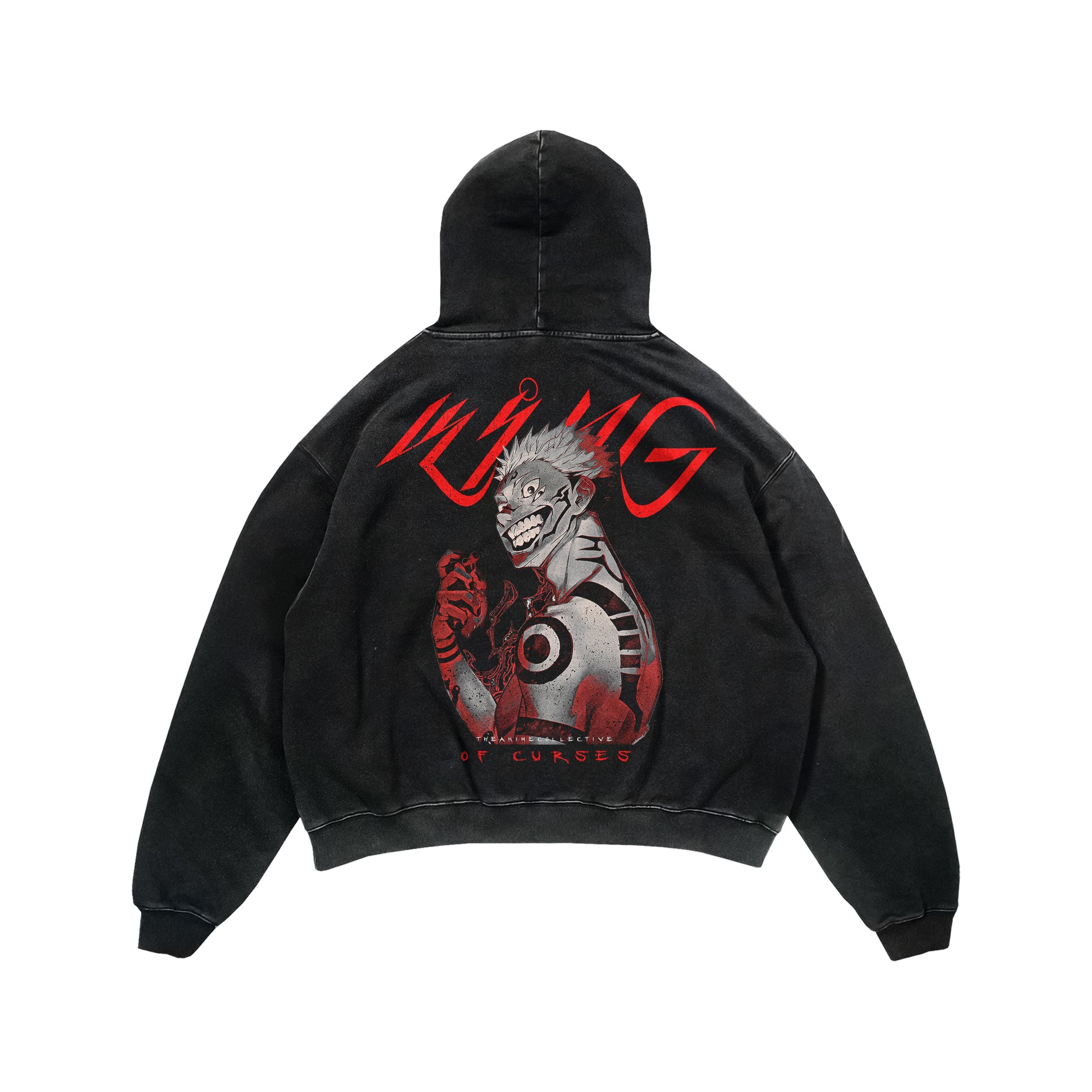 Sukuna Vintage Hoodie | Jujutsu Kaisen