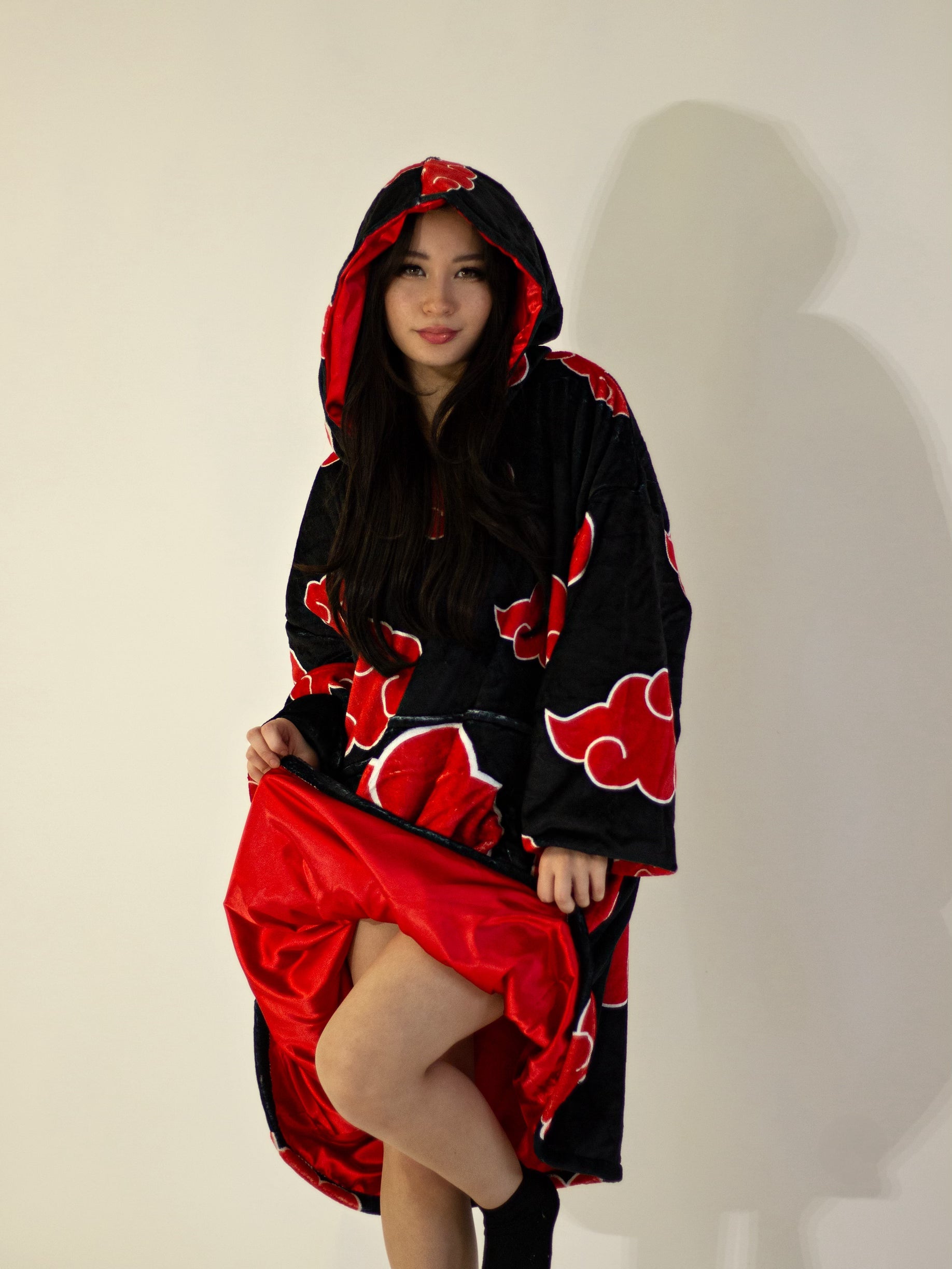 Red Cloud Satin Blanket Hoodie