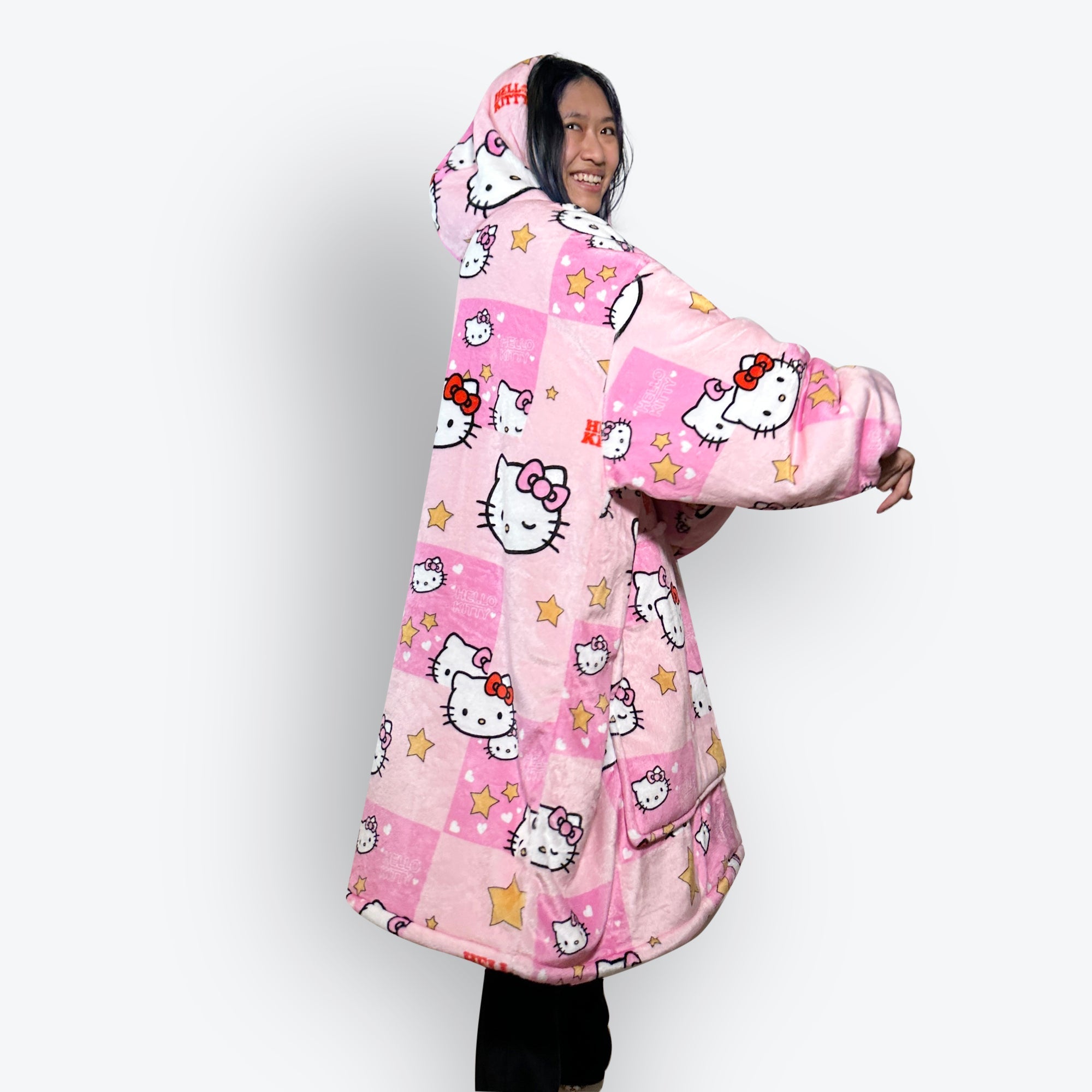 Kitty White Blanket Hoodie