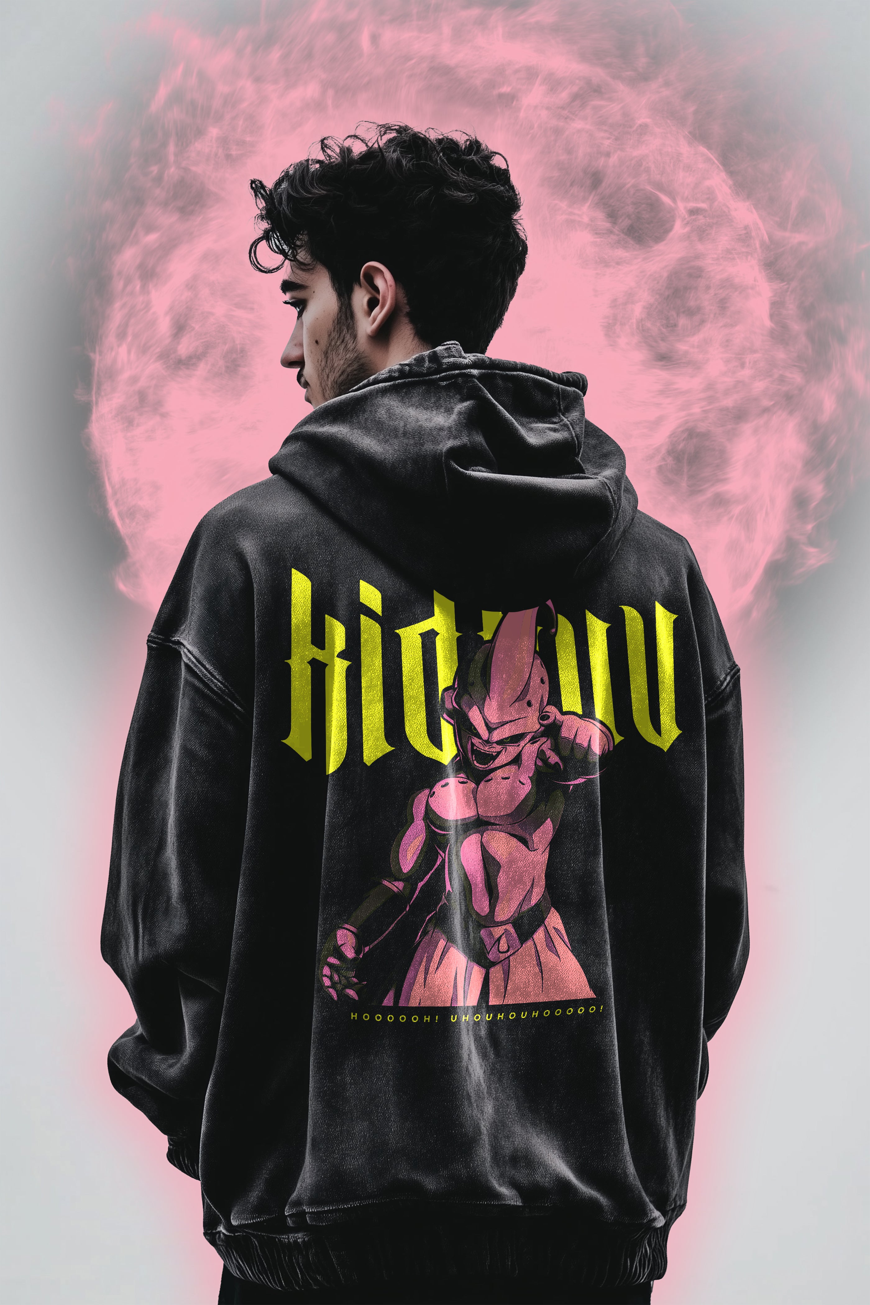 Kid Buu Vintage Hoodie | Dragon Ball Super