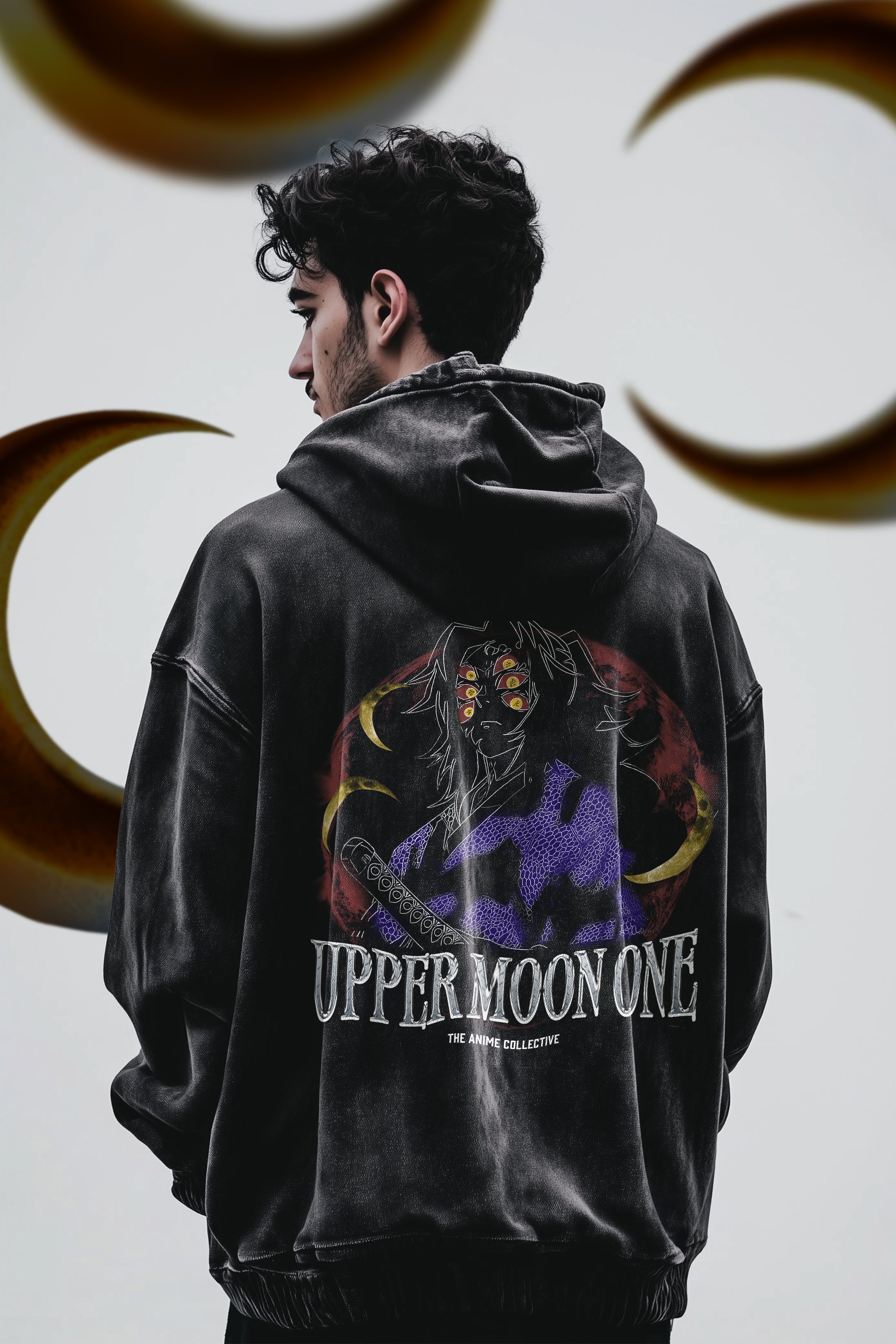 Kokushibo Vintage Hoodie | Demon Slayer