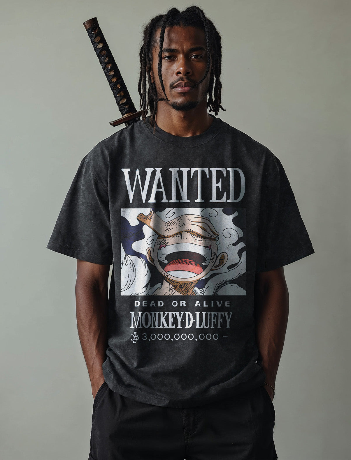 Luffy 'Wanted' Vintage Tee