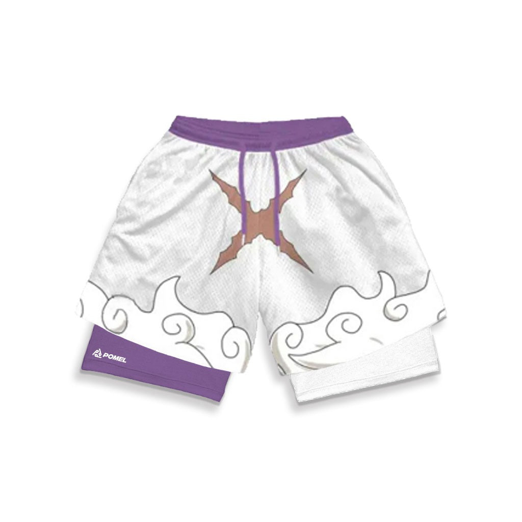 X-MARK WHITE CONTRAST PERFORMANCE SHORTS