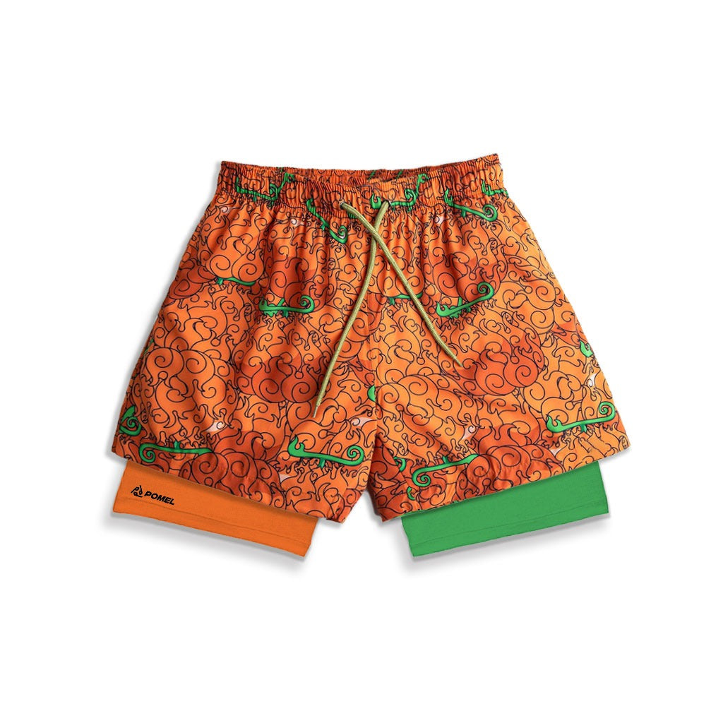 FLAME POWER CONTRAST PERFORMANCE SHORTS