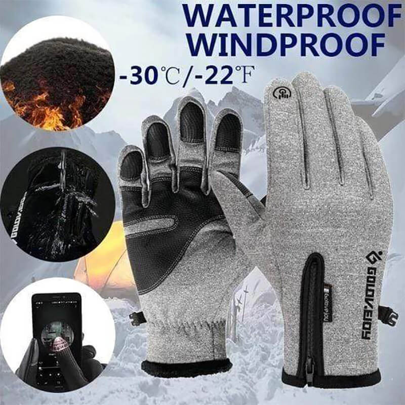 Unisex Winter Warm Waterproof Touch Screen Gloves【Last Day Promotion 60% OFF】