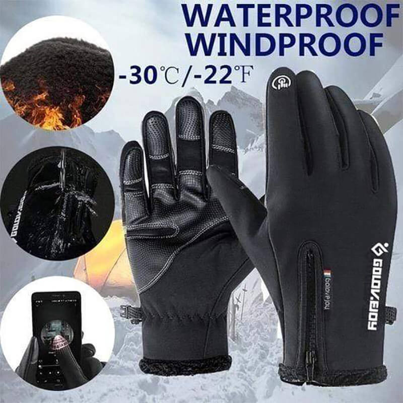 Unisex Winter Warm Waterproof Touch Screen Gloves【Last Day Promotion 60% OFF】