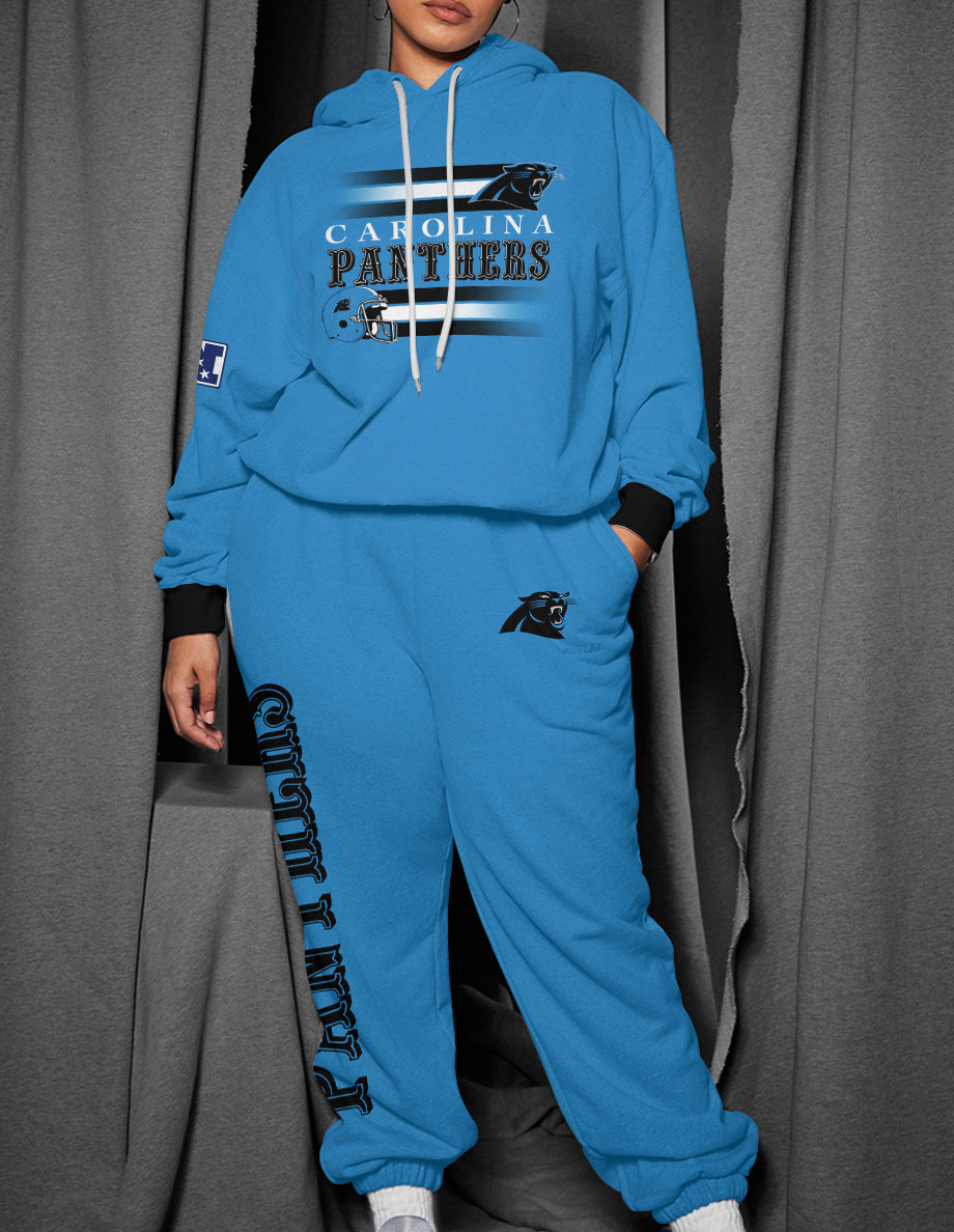 Carolina Panthers 3D Printed Pullover Hoodie And Sweatpant 2pcs Tracksuits