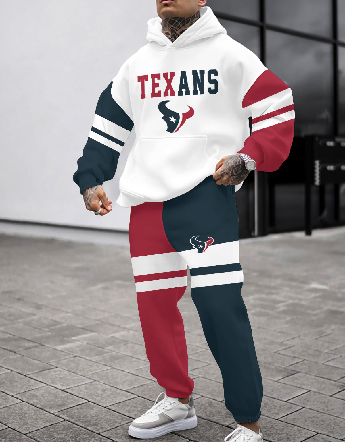 Houston Texans 3D Printed Pullover Hoodie And Sweatpant 2pcs Tracksuits
