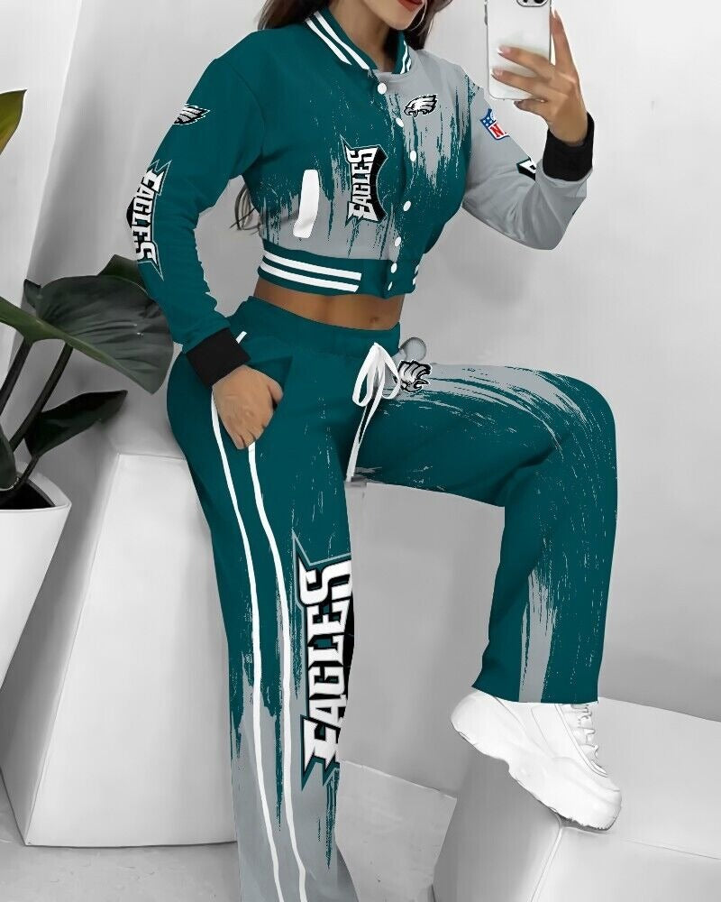 Philadelphia Eagles  3D Printed Varsity Jacket Set