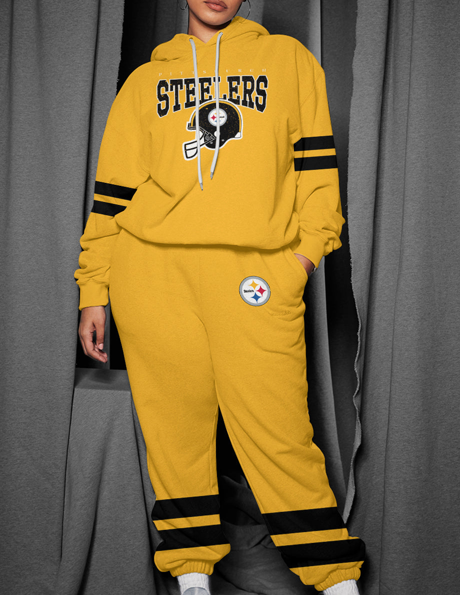 Pittsburgh Steelers 3D Printed Pullover Hoodie And Sweatpant 2pcs Tracksuits