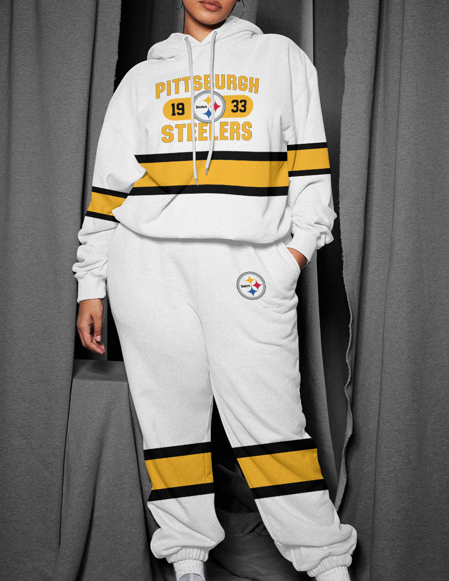 Pittsburgh Steelers 3D Printed Pullover Hoodie And Sweatpant 2pcs Tracksuits