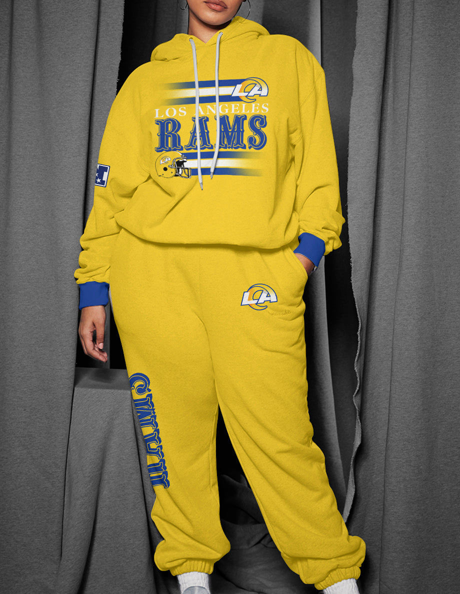 Los Angeles Rams 3D Printed Pullover Hoodie And Sweatpant 2pcs Tracksuits