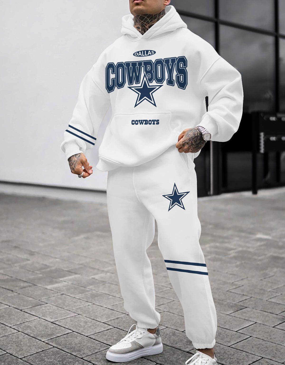 Dallas Cowboys 3D Printed Pullover Hoodie And Sweatpant 2pcs Tracksuits